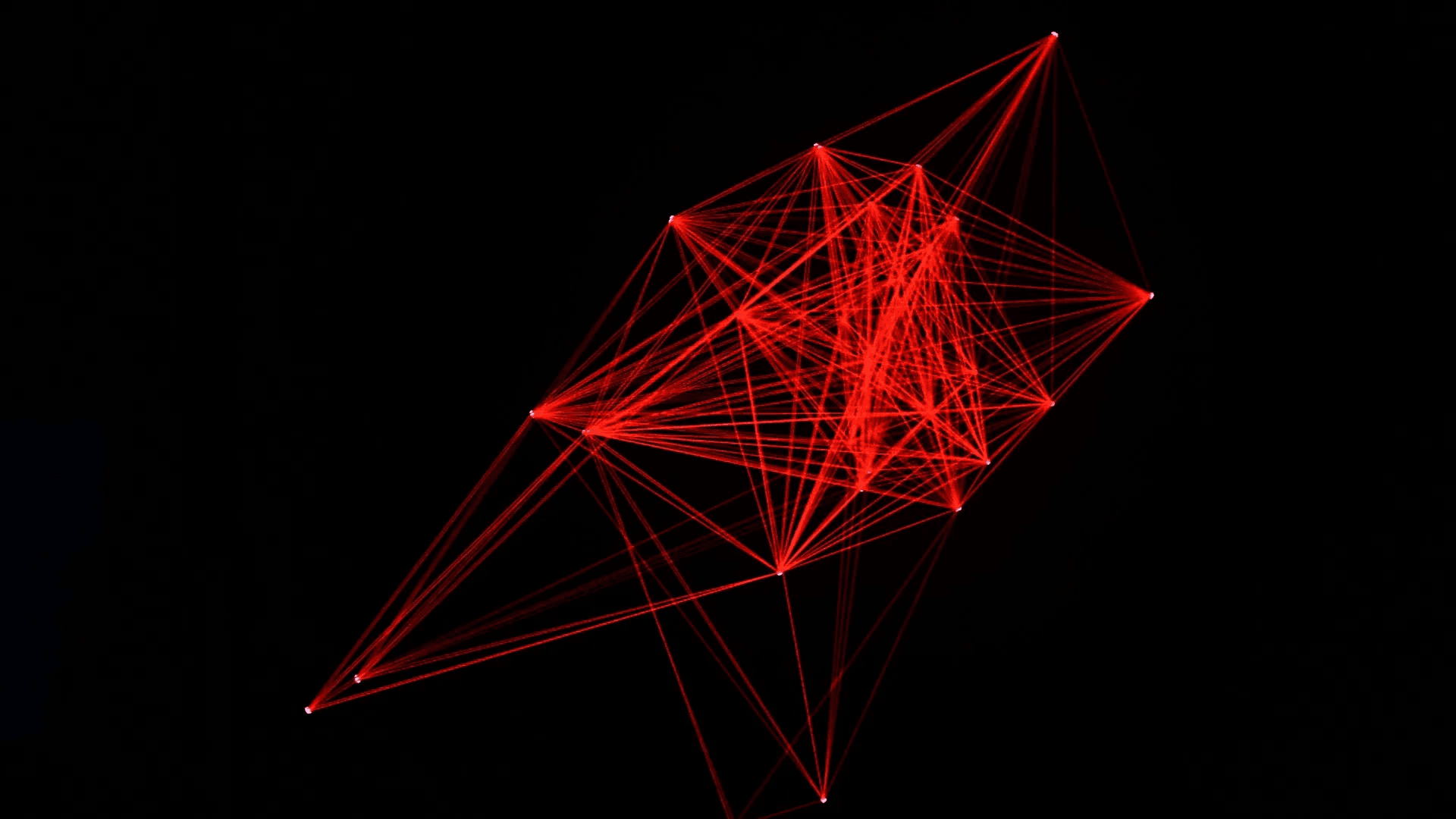 Abstract red network graph with interconnected nodes on a black background, evoking cryptographic protocol structure.